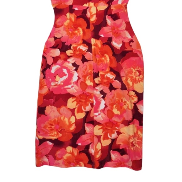 Lauren Ralph Lauren Dress Size 2 Women Sleeveless Sheath Floral - Picture 6 of 8
